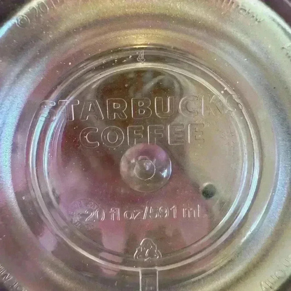 Starbucks Pink, Orange Abstract, Cold Cup, Venti, 20oz - Picture 4 of 5